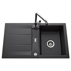 Evier Genea EV5091 1 bac, 1 égouttoir Gris Anthracite