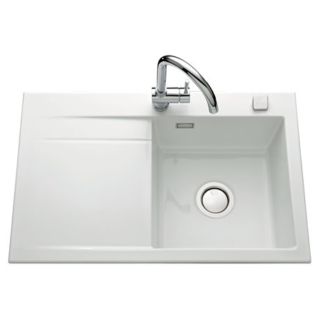 Evier Stema EV5054 1 bac, 1 égouttoir à droite Blanc brillant Evier Stema EV5054 1 bac, 1 égouttoir à droite Blanc brillant