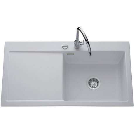 Evier First Class EV 5075 Égouttoir à gauche Alu Mat