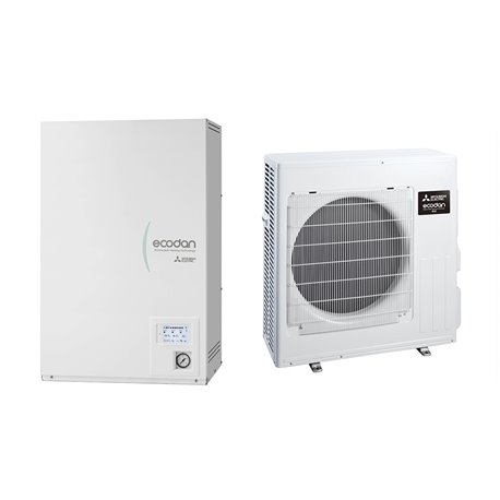Pompe à chaleur air eau Ecodan Eco Inverter 7,5 kWatts, Monophasé R32 Pompe à chaleur air eau Ecodan Eco Inverter 7,5 kWatts, Monophasé R32