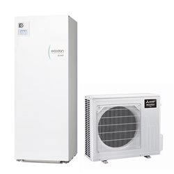 Pompe à chaleur air eau Ecodan Eco Inverter Duo 3 kWatts, 200 Litres Monophasé R32