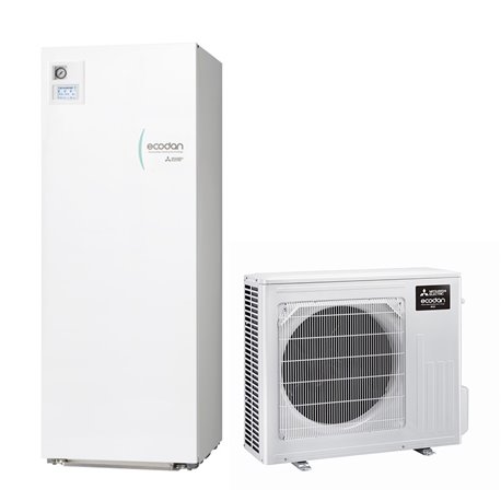 Pompe à chaleur air eau Ecodan Eco Inverter Duo 4,5 kWatts, 200 Litres Monophasé R32