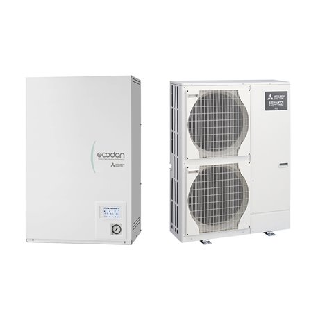 Pompe à chaleur air eau Ecodan Zubadan Silence Package 14 kWatts, Monophasé R32