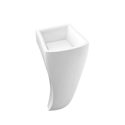 Lavabo Wave S VPSV00201001 88x40x40 cm Blanc brillant