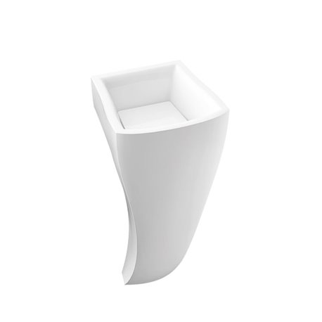 Lavabo Wave S VPSV00201001 88x40x40 cm Blanc brillant