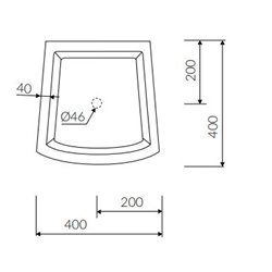 Lavabo Wave S VPSV00201031 88x40x40 cm Blanc mat