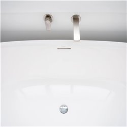 Baignoire Ellipse 170x82 cm, Blanc Brillant avec siphon PW64017003001