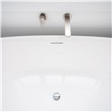 Baignoire Ellipse 170x82 cm, Blanc Mat avec siphon PW64017003031