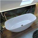 Baignoire Ellipse 170x82 cm, Blanc Brillant avec siphon PW64017003001