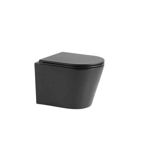 WC supendu Antequera noir mat 485x355x320 mm 
