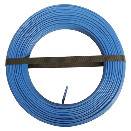 Câble électrique rigide H07VU 1,5 mm² 100 m Bleu HO7VU1,5BLC100 Câble électrique rigide H07VU 1,5 mm² 100 m Bleu HO7VU1,5BLC100