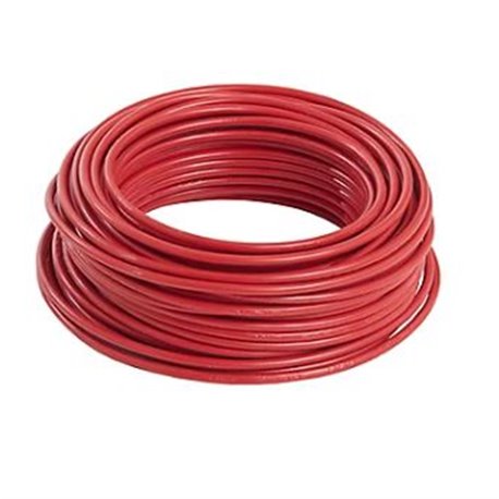 Câble électrique rigide H07VR 6 mm² 25 m Rouge HO7VR6ROC25 Câble électrique rigide H07VR 6 mm² 25 m Rouge HO7VR6ROC25