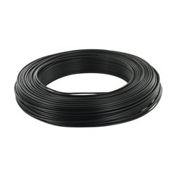 Câble électrique rigide H07VU 1,5 mm² 100 m Noir HO7VU1,5NOC100