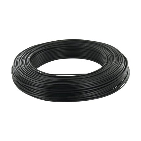Câble électrique rigide H07VU 1,5 mm² 100 m Noir HO7VU1,5NOC100 Câble électrique rigide H07VU 1,5 mm² 100 m Noir HO7VU1,5NOC100