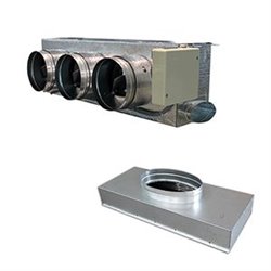 Pack Plénum EZ QAI Standard+ VMC IB8 8 sorties pour gainable LG 8X200 + Plenum De Reprise 4X250