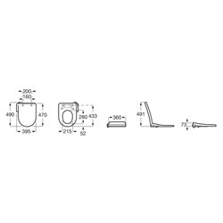 Abattant WC Multiclean M1 lavant mécanique, sans électricité avec eau froide Blanc brillant