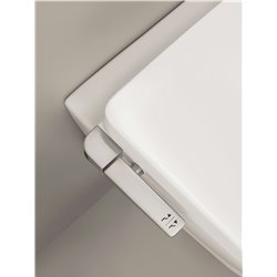 Abattant WC Multiclean M1 lavant mécanique, sans électricité avec eau froide Blanc brillant