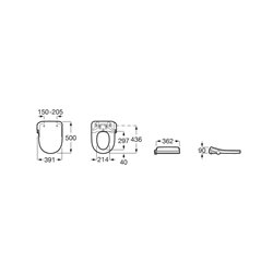 Abattant WC Multiclean M4 lavant Blanc brillant