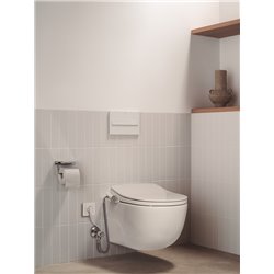 Abattant WC Multiclean M4 lavant avec siège chauffant Blanc brillant