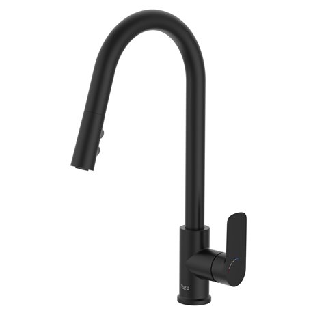 Mitigeur cuisine Cala H 425 mm Noir mat avec douchette