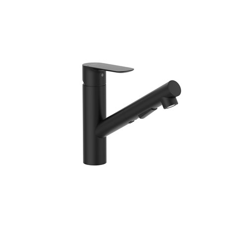Mitigeur cuisine Cala H 184 mm Noir mat sans douchette