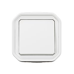 Interrupteur ou va-et-vient Plexo étanche 10AX 250V IP55 IK08 blanc 069751L