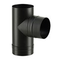 Té TETP180ENM Fumisterie Bois Ø 180 mm Noir