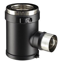 Té TE80/130PGI/9030 PGI branchement Ø 80/130 mm Noir