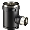 Té TE80/130PGI/9030 PGI branchement Ø 80/130 mm Noir