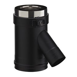Elément droit PGI EDPA135100PGI/9030 Prise d'air 135° Ø 100-150 mm Noir