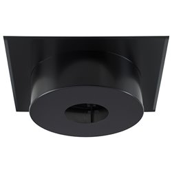 Plaque de finition FPCH120I/G/180/9019 Therminox Ø 180 mm Noir
