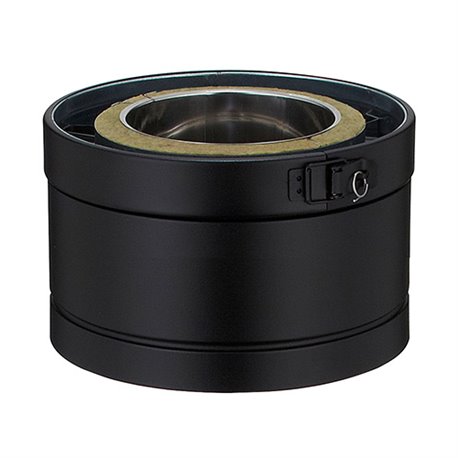 Élément droit Efficience ED100150TP3E/9030 Hauteur 100 mm Ø 150 mm Noir Élément droit Efficience ED100150TP3E/9030 Hauteur 100 mm Ø 150 mm Noir