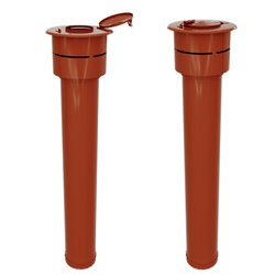 Terminal STV80/130PGI/0311 PGI vertical Ø 80/130 mm Brique