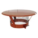 Chapeau pare-pluie CPPAO125/311 anti-oiseaux Ø 125 mm
