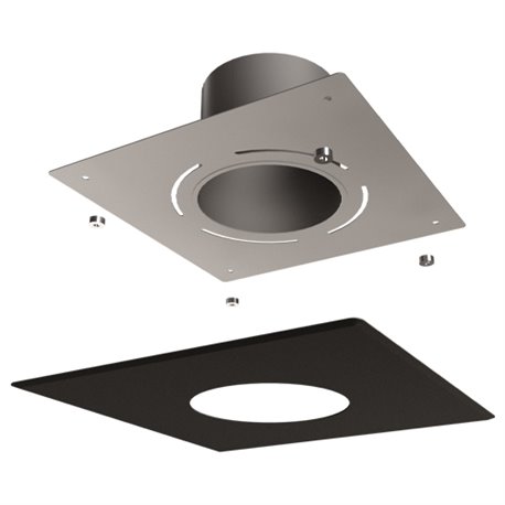 Plaque ventilée PFTV30X30180EM/9019 carrée 30x30 cm Ø 180 mm Noir Plaque ventilée PFTV30X30180EM/9019 carrée 30x30 cm Ø 180 mm Noir