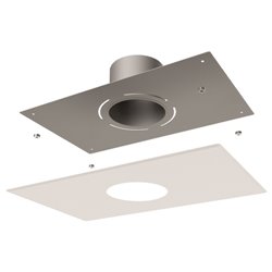 Plaque ventilée PFTV30X40130EM/9020 rectangulaire 40x30 cm Ø 130 mm Blanc