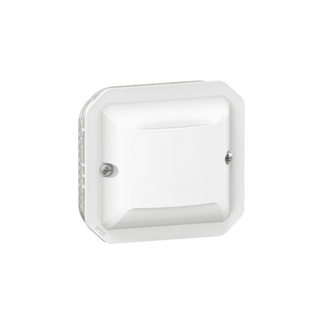 Détecteur mural universel 3 fils 500W LED Plexo composable blanc 069522LA