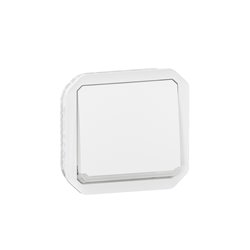 Interrupteur ou va-et-vient témoin 10AX 250V Plexo composable blanc 069612L