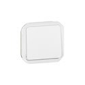 Poussoir NO Plexo composable 10A IP55 IK08 avec enjoliveur blanc 069630L