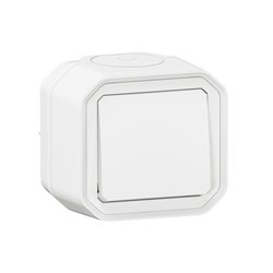 Poussoir NO Plexo complet en saillie blanc 069760L
