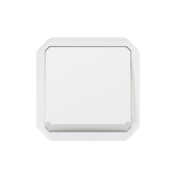 Poussoir NO-NF lumineux Plexo composable blanc 069616L