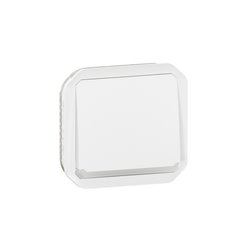 Poussoir NO lumineux Plexo composable blanc 069632L