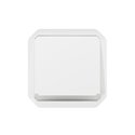 Poussoir NO lumineux Plexo composable blanc 069632L