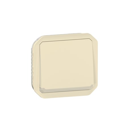 Poussoir NO-NF lumineux Plexo composable sable 069826L