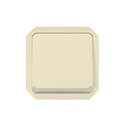 Poussoir NO-NF lumineux Plexo composable sable 069826L