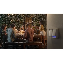 Poussoir NO-NF lumineux Plexo composable sable 069826L