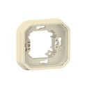 Support plaque encastré 1 poste Plexo sable 069890L