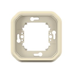 Support plaque encastré 1 poste Plexo sable 069890L