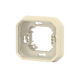Support plaque encastré 1 poste Plexo sable 069890L