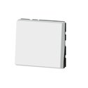 Poussoir inverseur Mosaic Easy-Led 6A 250V 2 modules blanc 077040L